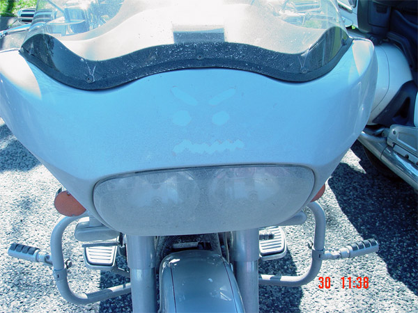 CT Motorcycle Polar Bears came over salty roads