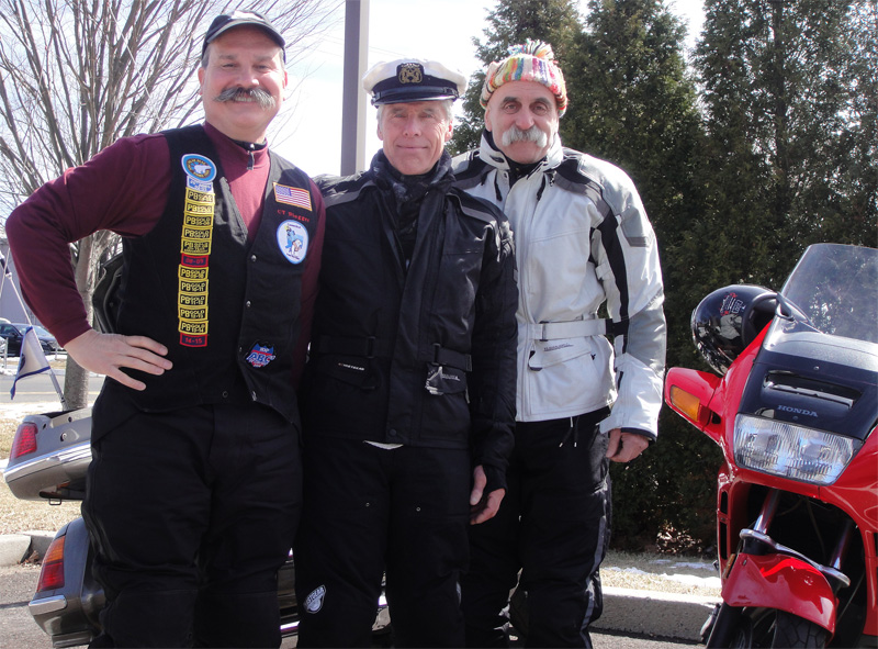 Polar Bear Motorcycle Blog, Chris Loynd, Captain and Pogy.
