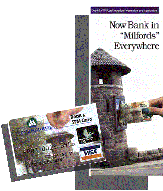Bank on Milford debit card campaign.